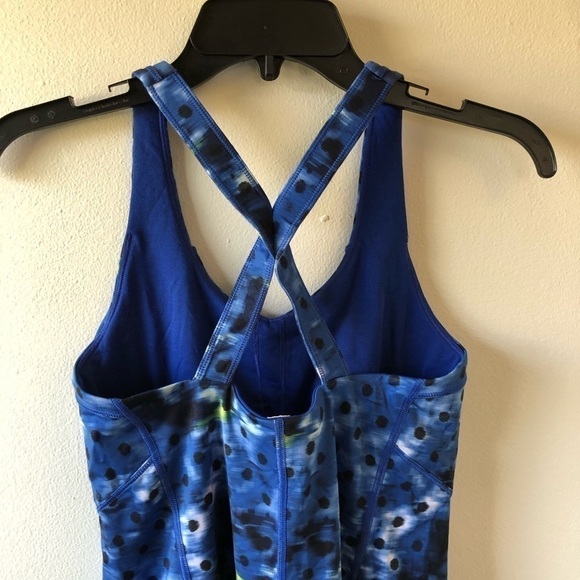 Lululemon Kanto Catch Me Tank Blue & Black 6 - Picture 6 of 9